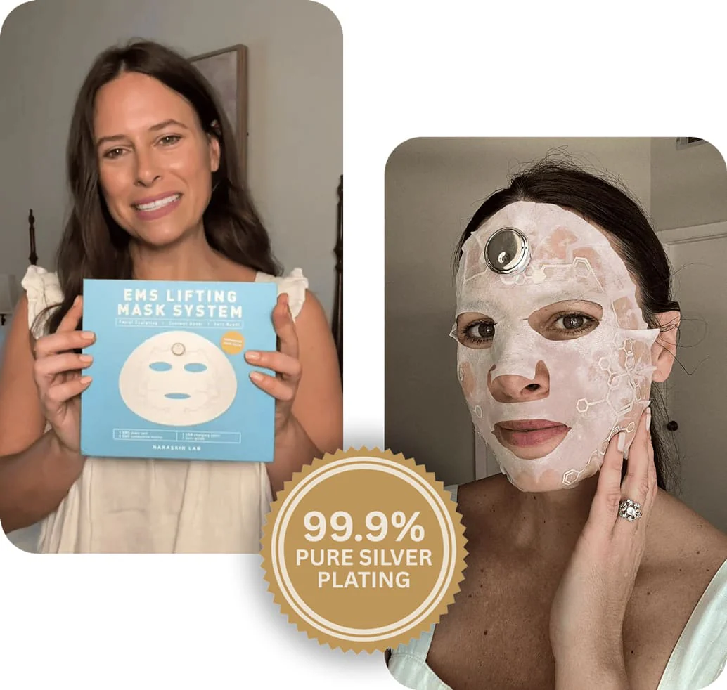 Naraskin Lab EMS Lifting Mask System with 99.9% pure silver plating